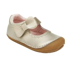 Stride Rite Metallic Gold Kids Dress Shoes